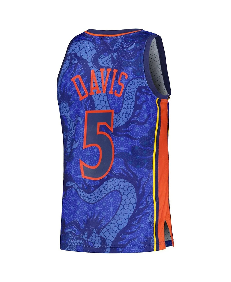 Men's Mitchell & Ness Baron Davis Royal Golden State Warriors 2006/07 Hardwood Classics Asian Heritage 6.0 Swingman Throwback Player Jersey