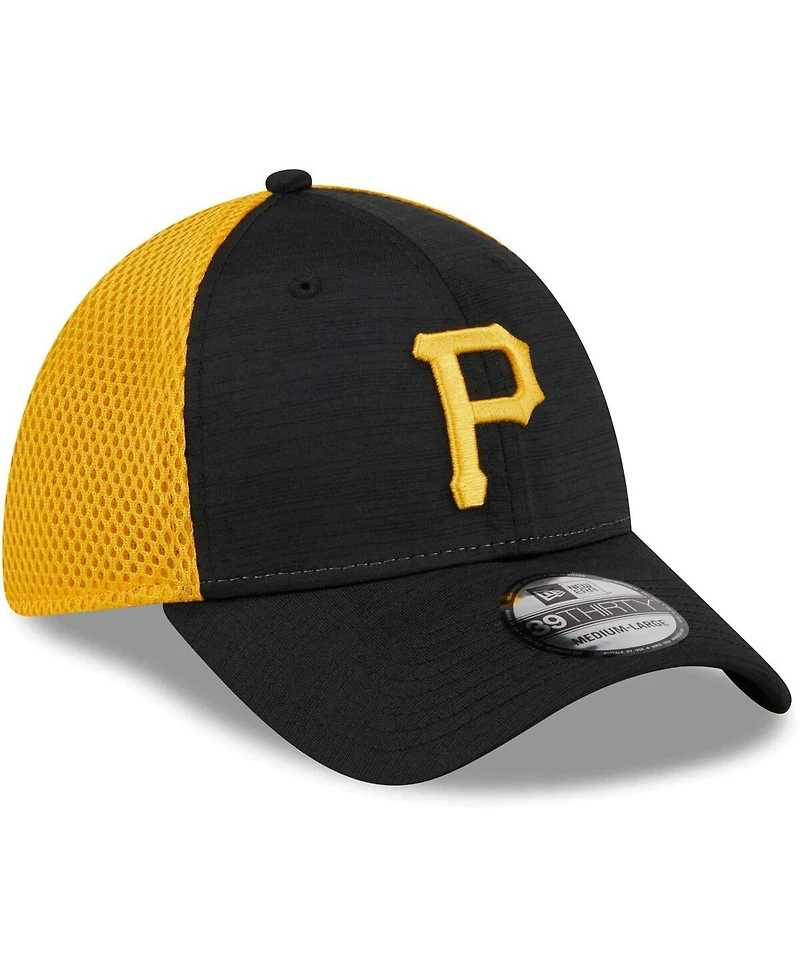 Men's New Era Black Pittsburgh Pirates Neo 39THIRTY Flex Hat
