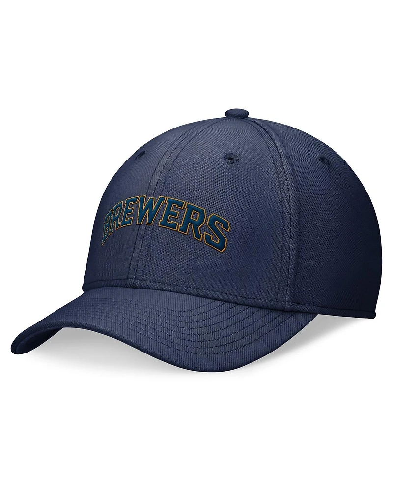 Men's Nike Navy Milwaukee Brewers Evergreen Performance Flex Hat