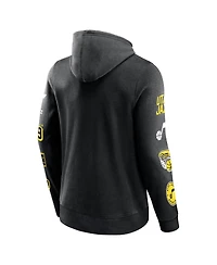 Men's Fanatics Black Utah Jazz Home Court Pullover Hoodie