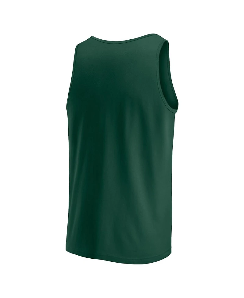 Men's Fanatics Hunter Green Milwaukee Bucks Wild Game Tank Top