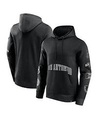 Men's Fanatics Black San Antonio Spurs Home Court Pullover Hoodie