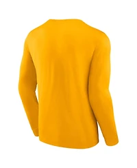 Men's Fanatics Gold Los Angeles Lakers Baseline Long Sleeve T-shirt