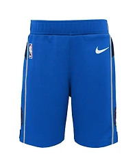 Toddler Boys and Girls Nike Blue Dallas Mavericks Icon Replica Shorts