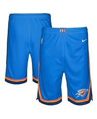 Big Boys and Girls Nike Blue Oklahoma City Thunder Swingman Performance Shorts – Icon Edition