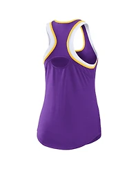 Women's Wear by Erin Andrews Purple Lsu Tigers Open Hole Razorback Tank Top