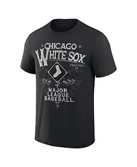 Men's Darius Rucker Collection by Fanatics Black Distressed Chicago White Sox Beach Splatter T-shirt