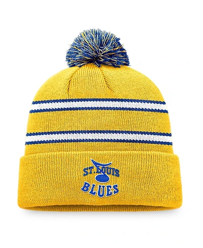 Men's Fanatics Blue St. Louis Blues Special Edition 2.0 Cuffed Knit Hat with Pom