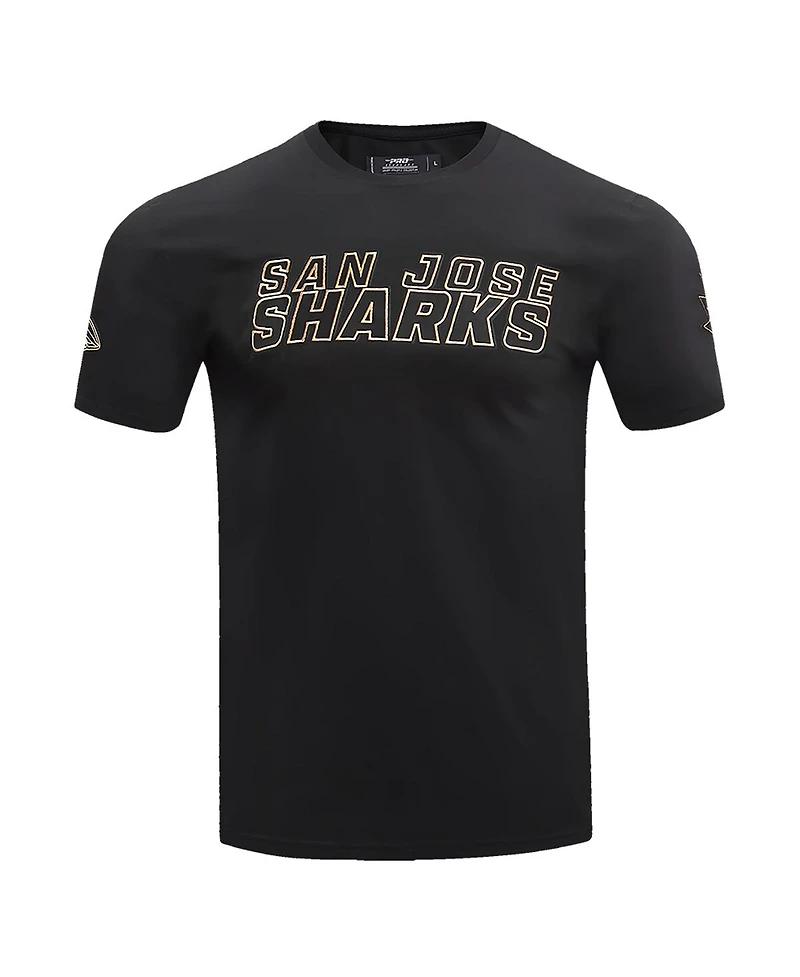 Men's Pro Standard Black San Jose Sharks Wordmark T-shirt