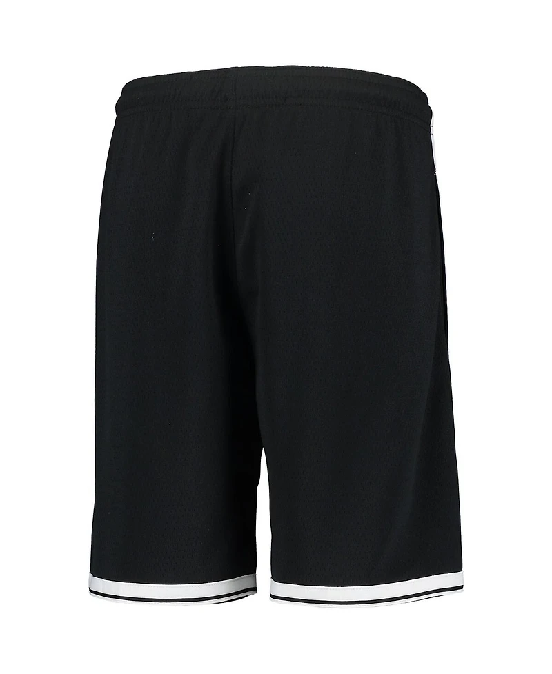 Big Boys and Girls Nike Black Brooklyn Nets 2020/21 Swingman Performance Shorts - Icon Edition