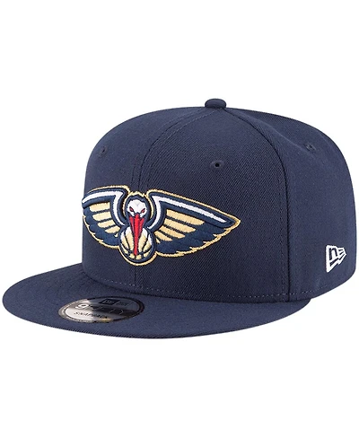 Men's New Era Navy New Orleans Pelicans Official Team Color 9FIFTY Snapback Hat
