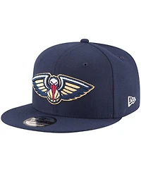 Men's New Era Navy New Orleans Pelicans Official Team Color 9FIFTY Snapback Hat