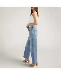 Silver Jeans Co. The Slouchy Straight Mid Rise Jeans
