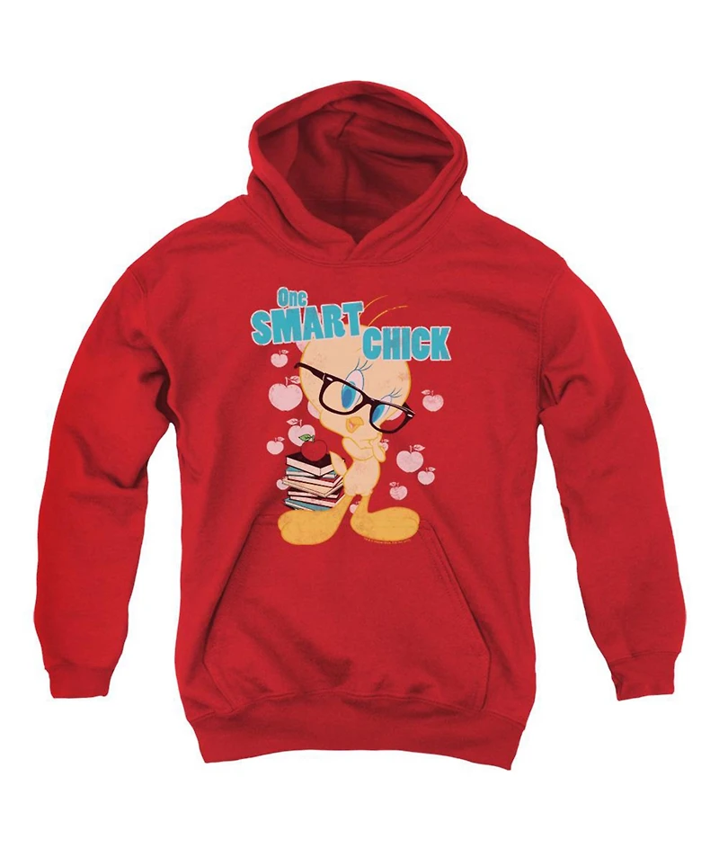Looney Tunes Youth One Smart Chick Pull Over Hoodie / Hooded Sweatshirt