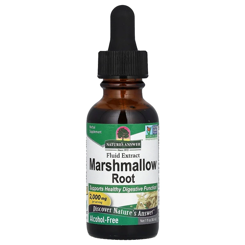 Nature's Answer Marshmallow Root Fluid Extract Alcohol-Free 2 000 mg - 1 fl oz (30 ml)