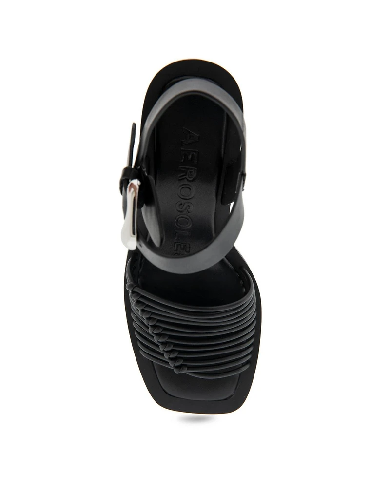 Aerosoles Women's Crew Buckle Strap Kitten Heel
