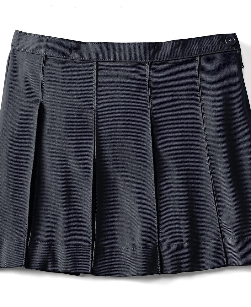 Lands' End Big Girls Box Pleat Skirt Above the Knee