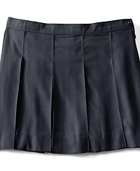 Lands' End Big Girls Box Pleat Skirt Above the Knee