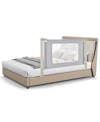 Slickblue Toddler Vertical Lifting Bed Rail with Double Lock-59 inch