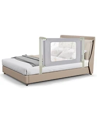 Slickblue Toddler Vertical Lifting Bed Rail with Double Lock-59 inch