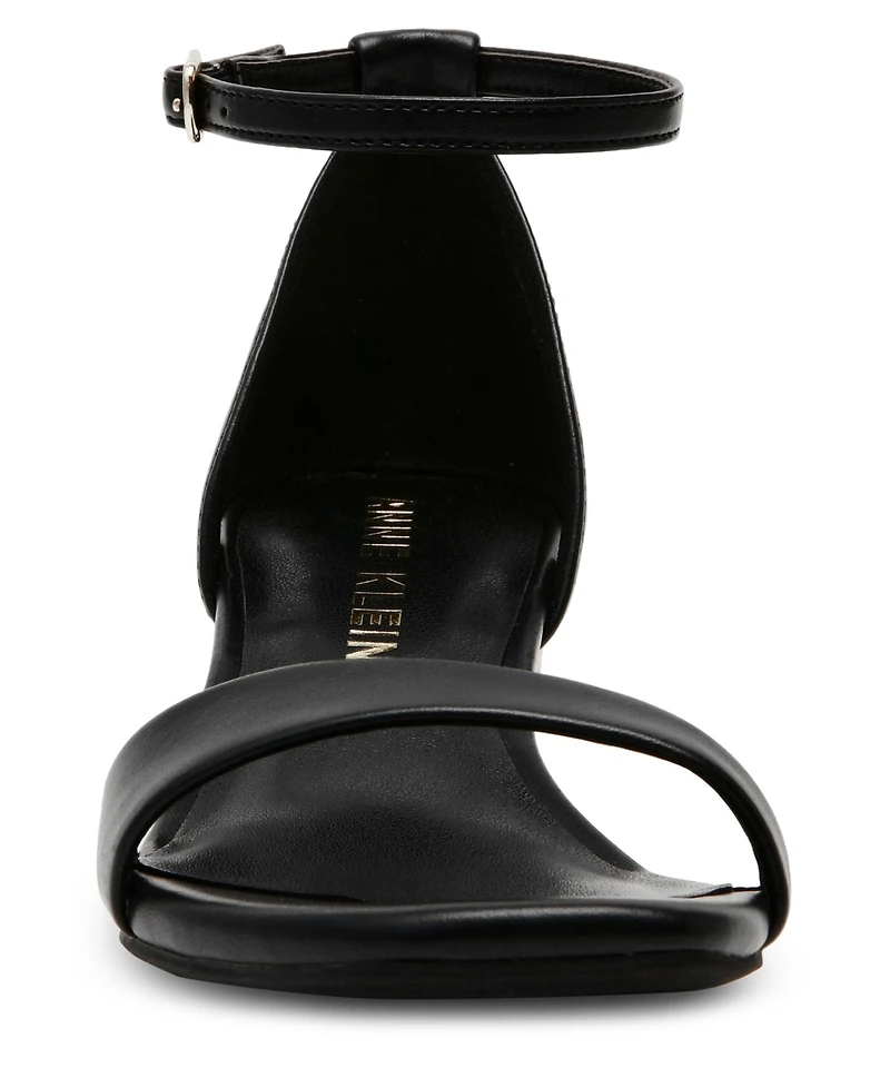Anne Klein Women's Mia Ankle Strap Block Heel Dress Sandals