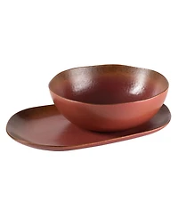 Bloomhouse 2 Piece Serving Platter Bowl Set, Service for 2