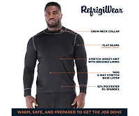 RefrigiWear Men's Lightweight Stretch Knit Base-Layer Top