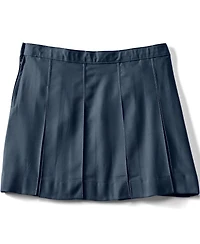 Lands' End Big Girls Box Pleat Skirt Above the Knee
