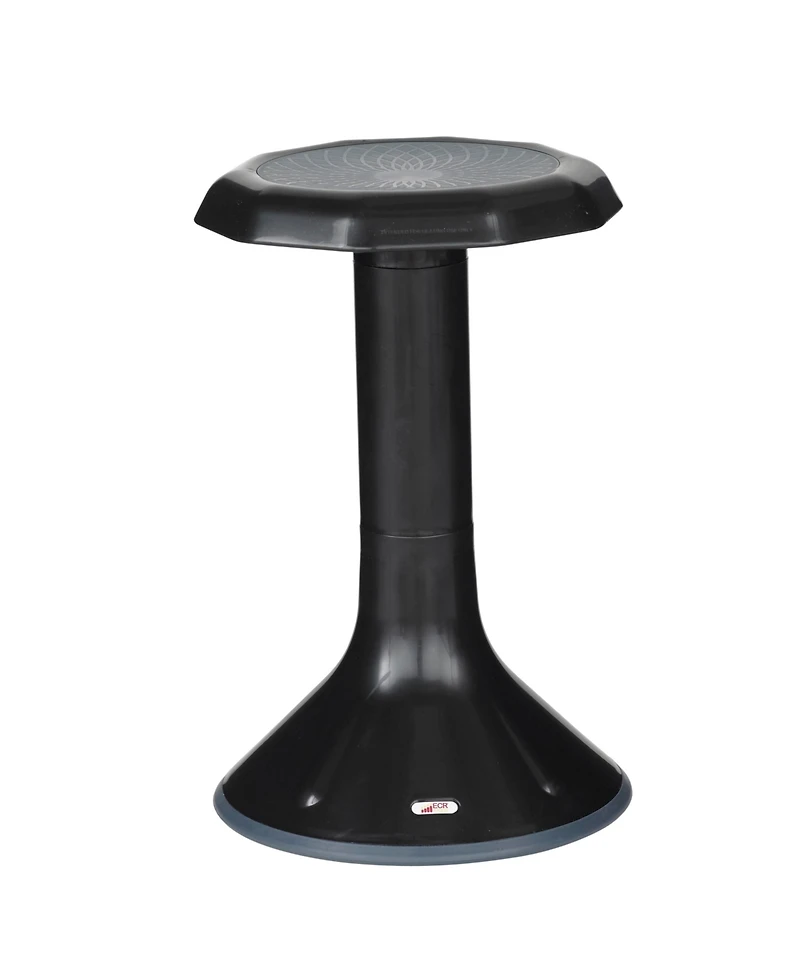 ECR4Kids Ace Active Core Engagement Wobble Stool, 20-Inch Seat Height, Black