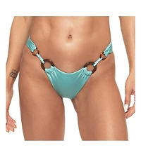 Guria Beachwear Women's Tortoise Double Ring High Cut Bikini Bottom