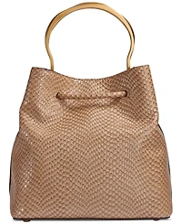 Donna Karan New York Lawrence Python Top Handle Bucket