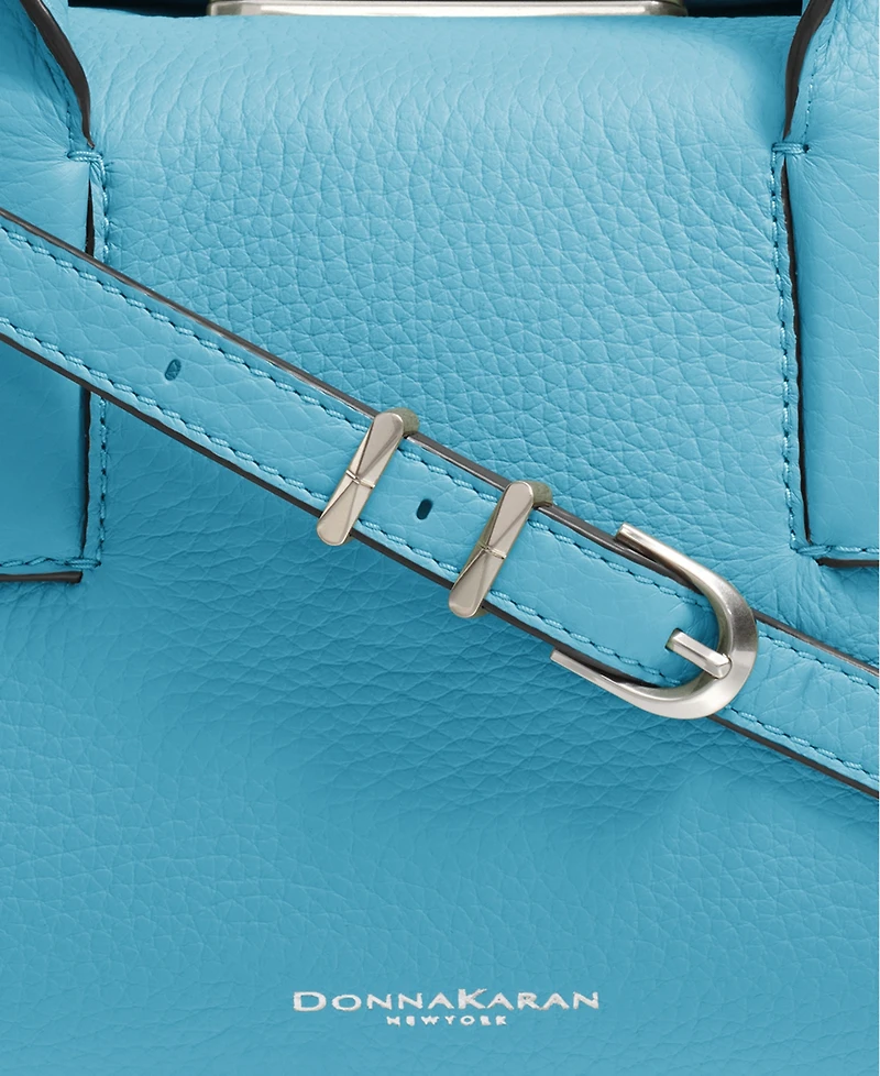Donna Karan New York Amagansett Soft-Rolled Leather Satchel with Sculpted Magnet Closure