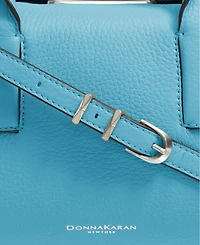 Donna Karan New York Amagansett Soft-Rolled Leather Satchel with Sculpted Magnet Closure