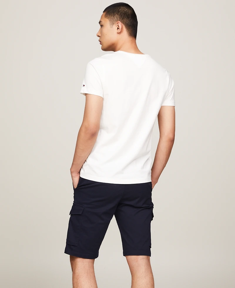 Tommy Hilfiger Men's Embroidered Logo Slim-Fit Crewneck T-Shirt