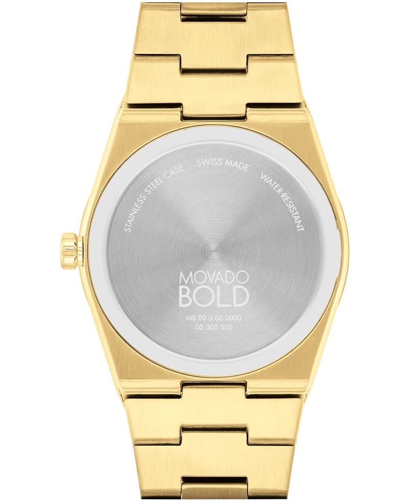 Movado Men's Quest Swiss Quartz Ionic Gold Pvd Steel 40mm Watch