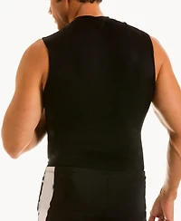 Instaslim Men's Activewear Hi-Neck Sleeveless Crewneck T-shirt