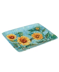 Certified International Golden Sunflowers Rectangular Platter