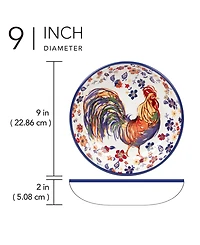Certified International Morning Rooster Set of 4 Soup Bowls