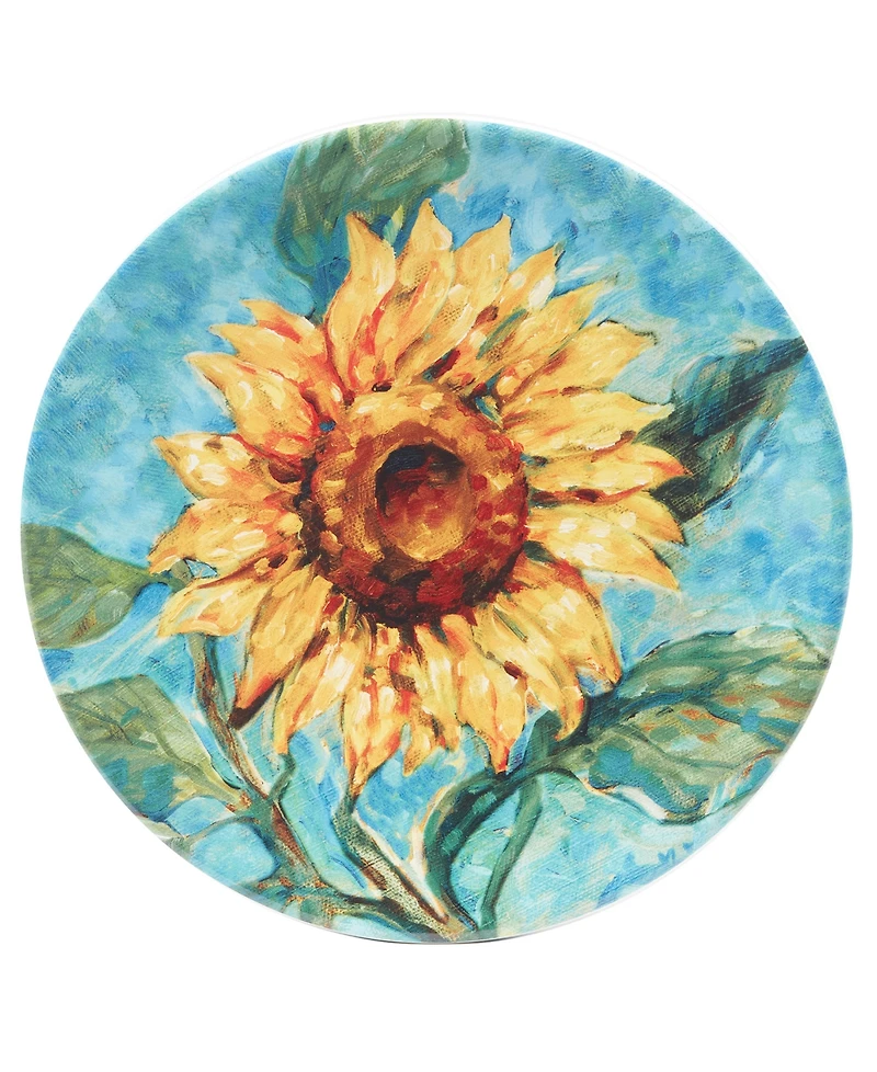 Certified International Golden Sunflowers Set of 4 Salad Plates