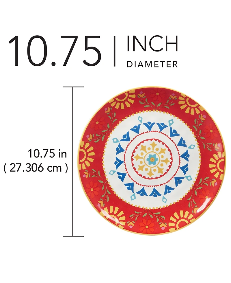 Certified International Spice Love Dinner Plates Set of 4