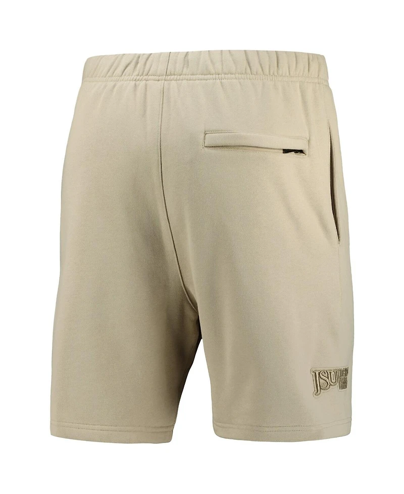 Men's Pro Standard Tan Jackson State Tigers Neutral Relaxed Shorts