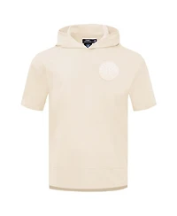 Men's Pro Standard Cream Seattle Mariners Neutral Short Sleeve Hoodie T-shirt
