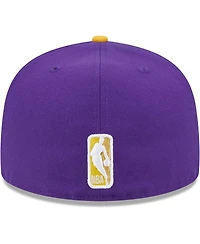 Men's New Era Purple, Gold Los Angeles Lakers Gameday Pop Stars 59FIFTY Fitted Hat