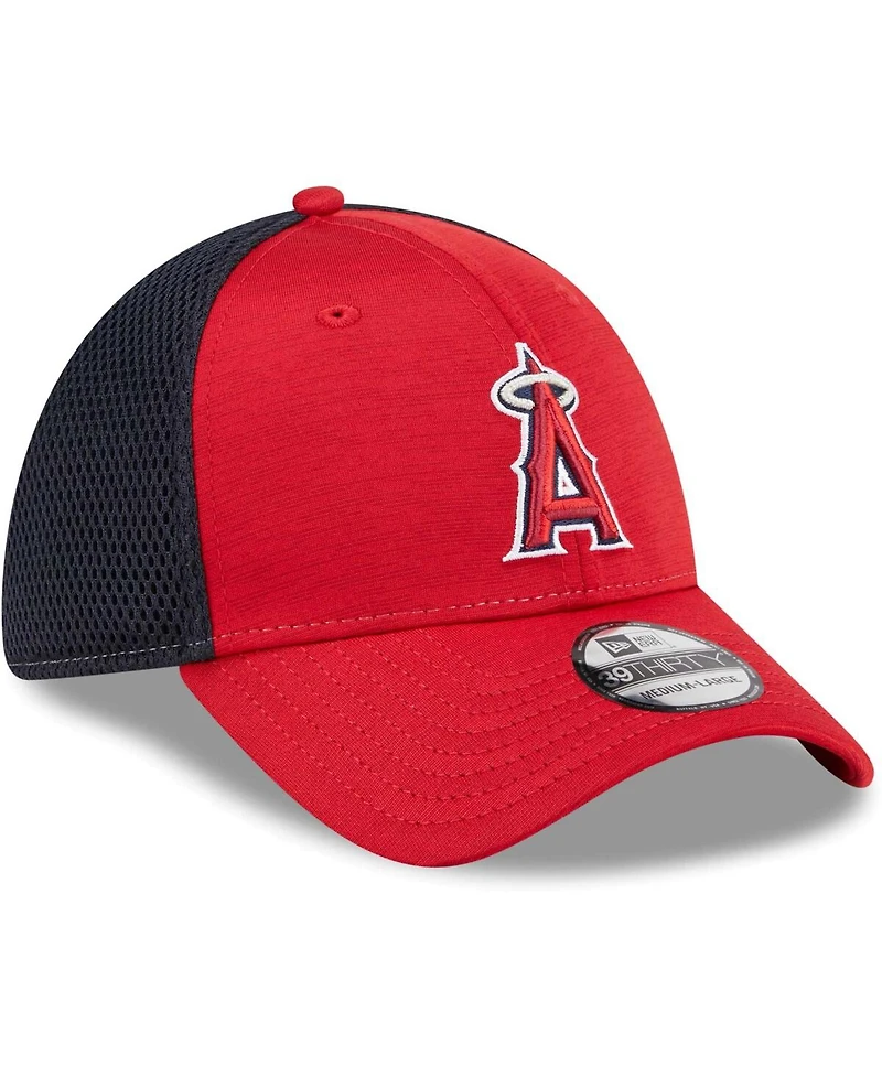 Men's New Era Red Los Angeles Angels Neo 39THIRTY Flex Hat