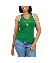 Women's Wear by Erin Andrews Green Oregon Ducks Open Hole Razorback Tank Top