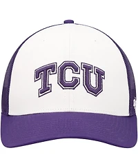 Men's '47 Brand White, Purple Tcu Horned Frogs Freshman Trucker Adjustable Hat