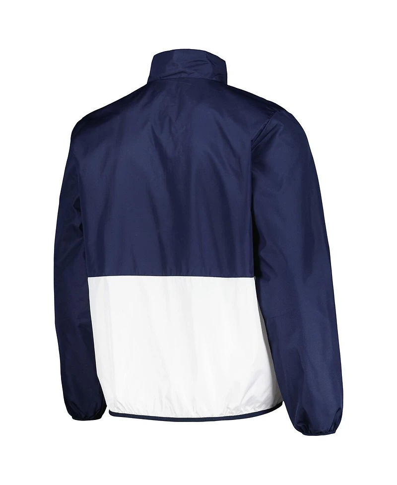 Men's G-iii Sports by Carl Banks Navy Arizona Wildcats Cornerman Half-Zip Top