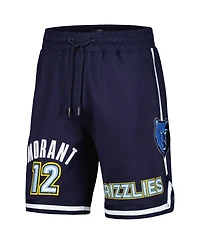 Men's Pro Standard Ja Morant Navy Memphis Grizzlies Player Name and Number Shorts
