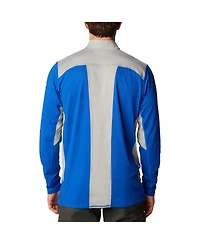 Men's Columbia Royal Kentucky Wildcats Tech Trail Omni-Shade Quarter-Zip Jacket