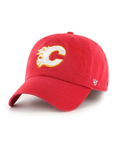 Men's '47 Brand Red Calgary Flames Classic Franchise Fitted Hat